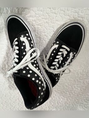 VANS “Dillon Baker” Black and White Polka Dot Men’s Skate Sneakers